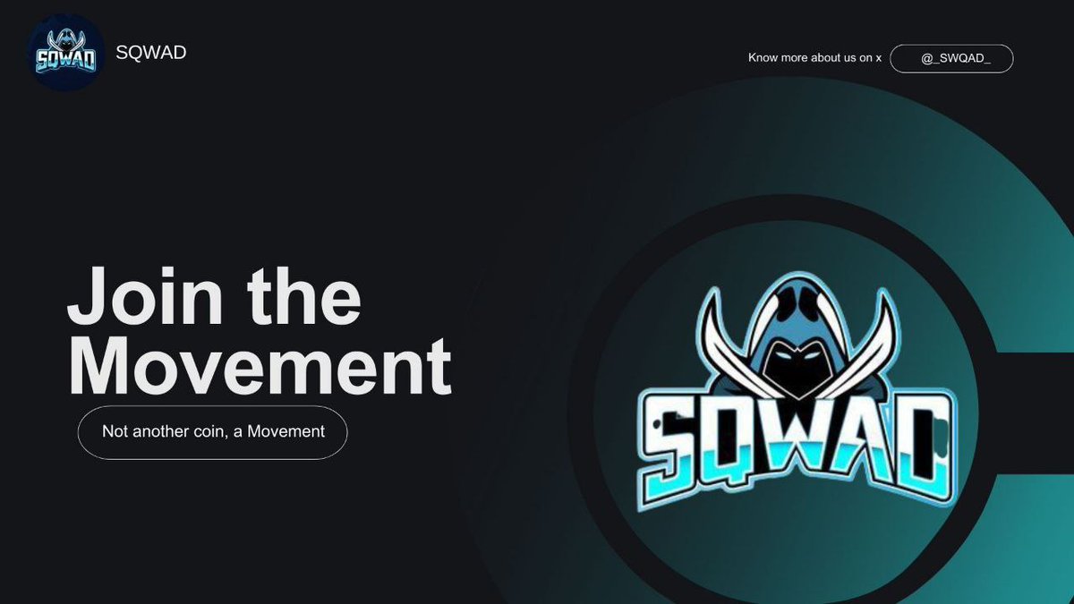 Today's reality check:

The projects that survive aren't the ones that launch with the most hype.

They're the ones that build when no one's watching, ship when it's inconvenient, and keep going when the noise dies down.

🔥SQWAD is still here. Still building. Still focused.