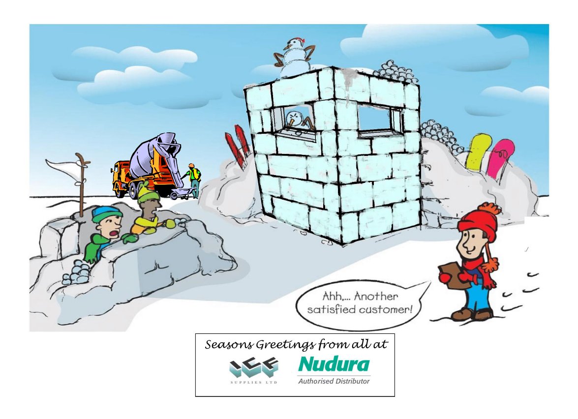 To clients past and future.
We appreciate every single one of you. Stay well, from the team at ICF Supplies Ltd, distributor's of Nudura.