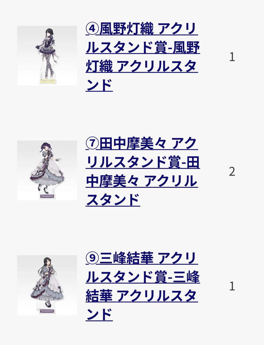 mas_924's tweet photo. 【交換　譲渡】シャニマス シャイニーカラーズ 一番くじ Midnight Secret Party 

譲→アクスタ：灯織・摩美々・結華・霧子　智代子・甘奈・千雪・愛依・円香・にちか
　　案内状→アルスト　ストレイ
求→アクスタ:透・雛菜　案内状:透
             >>>定価
郵送にて交換希望です https://t.co/FTuk5Hmwp1