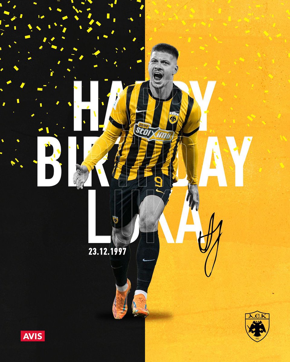 🎉 Happy Birthday Luka ✨🥳

#aekfc #aekfcseason2025_2026 #Jovic_9