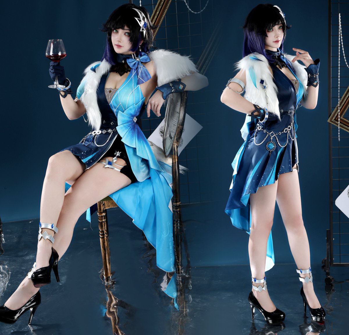 CosplayClans's tweet image. 🍷🥂

Yelan Tranquil Banquet Cosplay from Genshin Impact. ✨
A must-see for every Traveler and cosplay lover. 💙

📸 Cosplayer #yesi

#GenshinImpact #YelanCosplay #Yelan #YelanTranquilBanquet #GenshinImpactCosplay