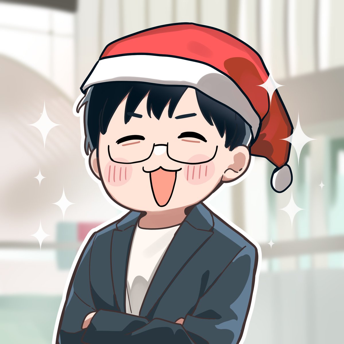 世界で1枚のオーダーメイド似顔絵☆プレミアムver☆クリスマス 漫画家の千世トケイが似顔絵を描いてくださいました！ クリスマス