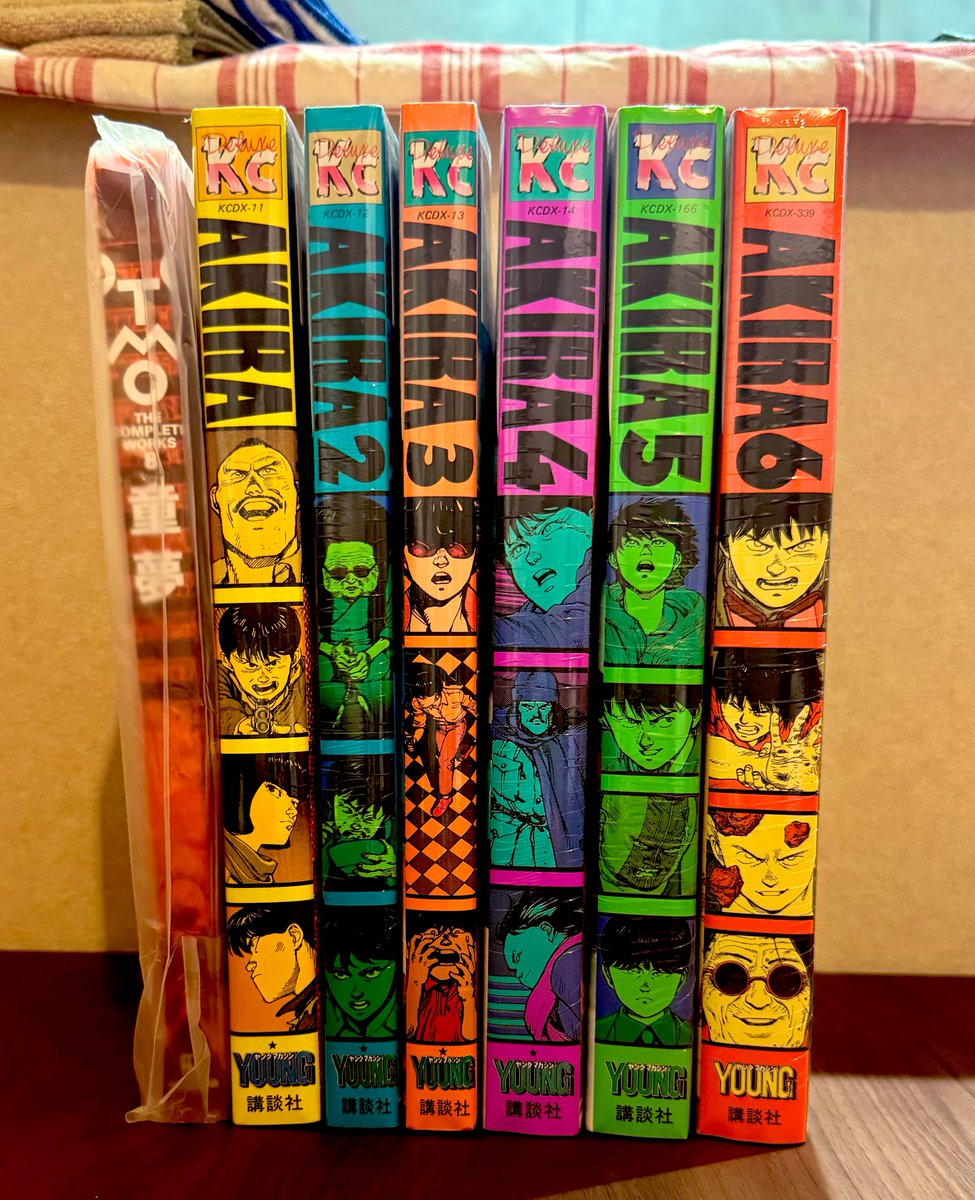 親のお友達のご夫妻から、お引越し祝いにAKIRA全巻と童夢をいただき