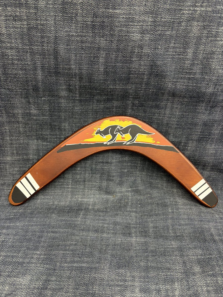 手彫りブーメラン　’80ビンテージ　Fritz Rentz オーストラリア製 手彫りブーメラン '80ビンテージ Fritz Rentz オーストラリ