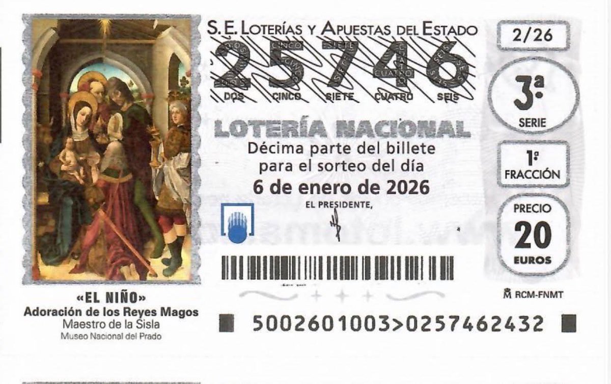 🎁 | Como todos los años, el número 25746 para el sorteo del Niño ya se encuentra disponible en nuestra casa de hermandad. ¡No te quedes sin él! 

#CofradíasMLG