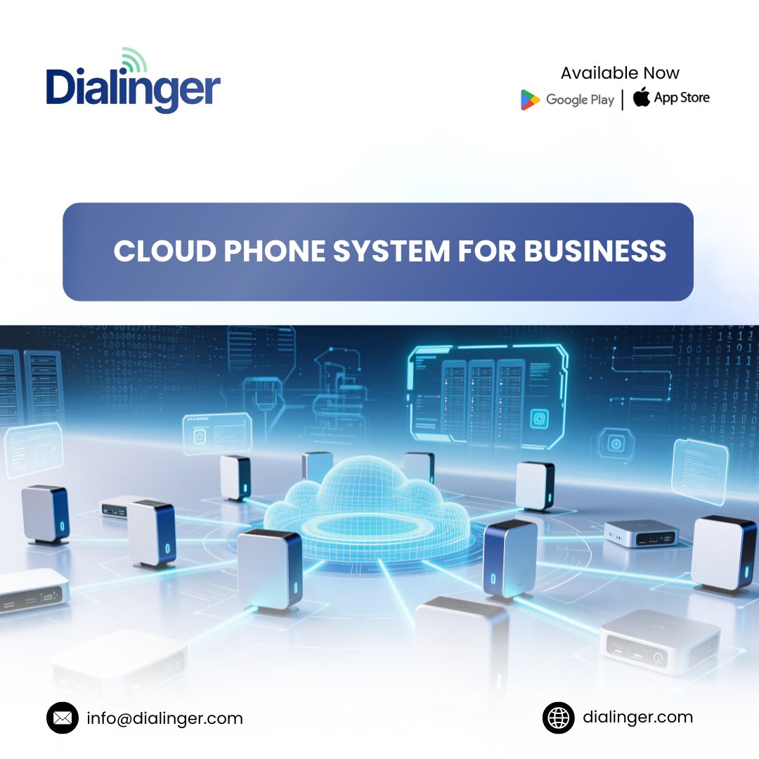 dialinger_'s tweet image. Modern businesses need modern communication.
Dialinger’s cloud phone system enables secure, scalable, and flexible business calling, without physical infrastructure.
📞 Built for growth. Powered by the cloud.
#CloudPhoneSystem #BusinessCommunication #Dialinger