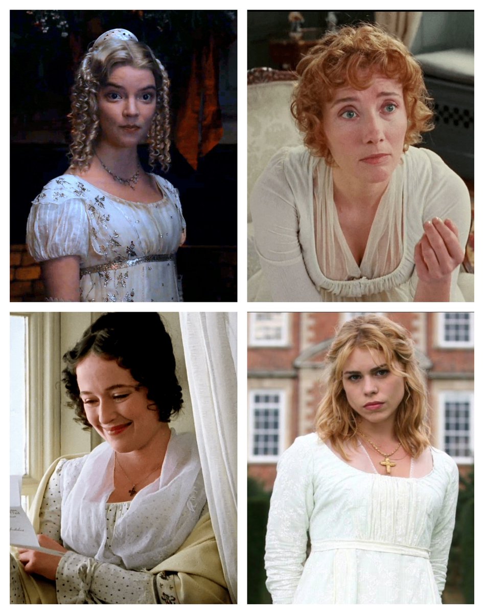 4 Austen heroines, 1 iconic colour 🤍
Emma Woodhhouse, Elinor Dashwood, Elizabeth Bennet and Fanny Price 👇
✨Who wears white best?
✨Who would you invite to tea?
✨Team sense, sensibility, wit… or quiet endurance? #MyJaneAustenBookClub 📚