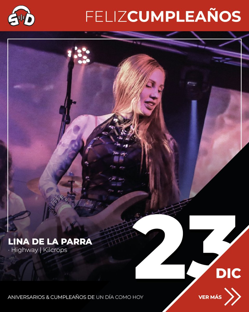 SoundDatos's tweet image. #SoundDatos · Diciembre 23 | Feliz Cumpleaños:
· @linahighway ( Highway / @KILCROPS)
---
Click en el link para ver más: instagram.com/p/DSnAM_cALls/…