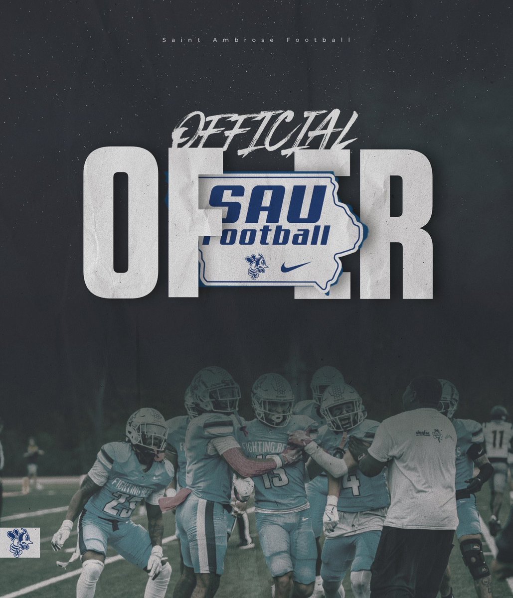 So grateful to receive an offer from Saint Ambrose University! Thankful for the opportunity and to those involved in my process!