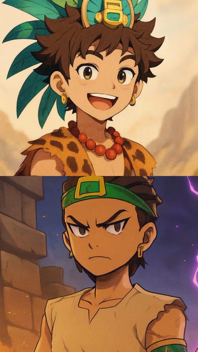 QuintoSol54894's tweet photo. Balam y Ocelot los hermanos protagonistas de nuestra historia 
El quinto sol la leyenda de Balam #MitologiaMaya https://t.co/kNX4tBjmnG
