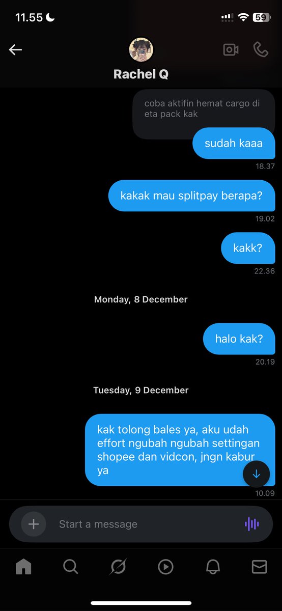 seungsells's tweet photo. ⚠️ time waster, hnr ⚠️ 

@monstiezrora

buang buang waktu banget udah dikasih vidcon, ubah-ubah link, gak bales dm malah reply jualan orang lain buat check dm terus! https://t.co/Pmm3GD9fLN