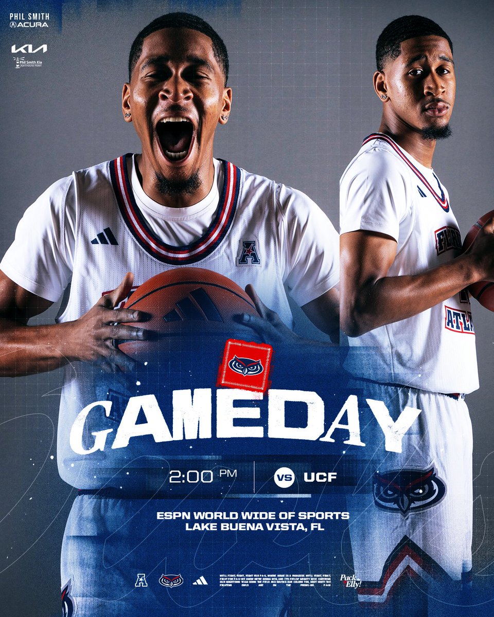 Gameday in Disney! 🏰🎆

🆚: UCF
⏰: 2 p.m.
🏟️: ESPN Wide World of Sports
🎧: Fox Sports 640 South Florida
📊: tinyurl.com/2yjfzb6a

#WIP🏝️