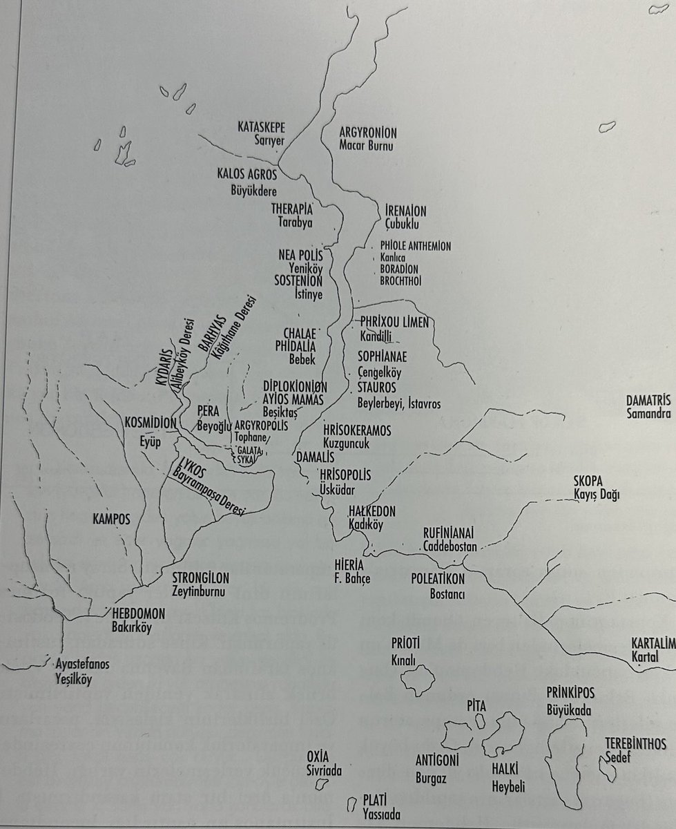 Antik dönemde Boğaziçi semtleri ve Yunanca adları