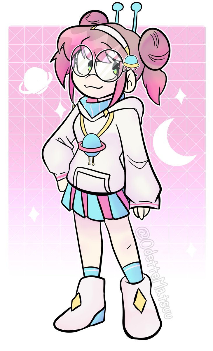 Hace tiempo que no la dibujaba akjjsjka 
<a href="/KiwimiYT/">Kiwimi 👽🥝</a> #Kiwimiart