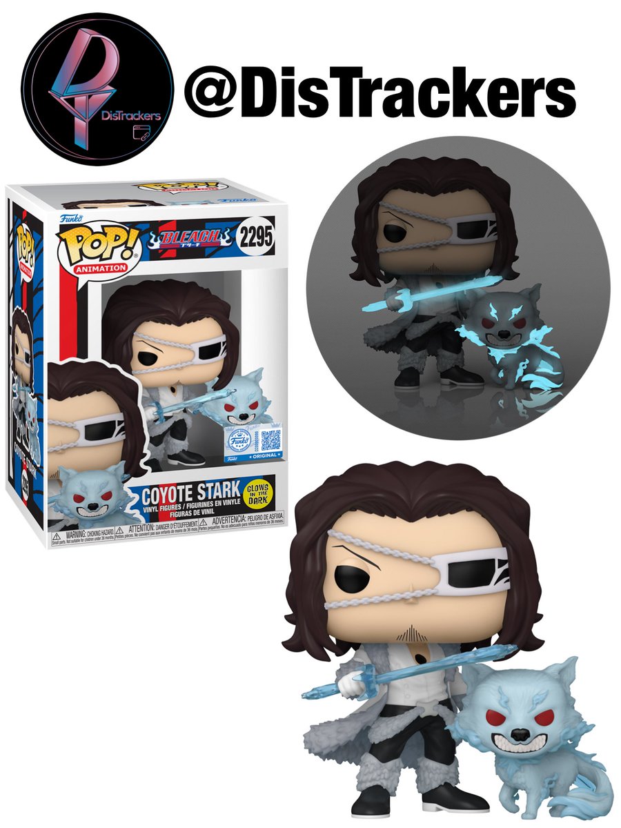 DisTrackers's tweet image. First look at GameStop exclusive Glow Coyote Stark!
.
#CoyoteStark #Bleach #Funko #FunkoPop #Collectibles