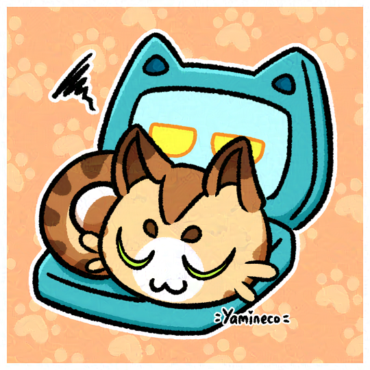 yamineco_VT's tweet photo. Tired after a busy day of typing and saving the world.

#YamiDoesArt @InspiteGames https://t.co/7GoRXGKNn8