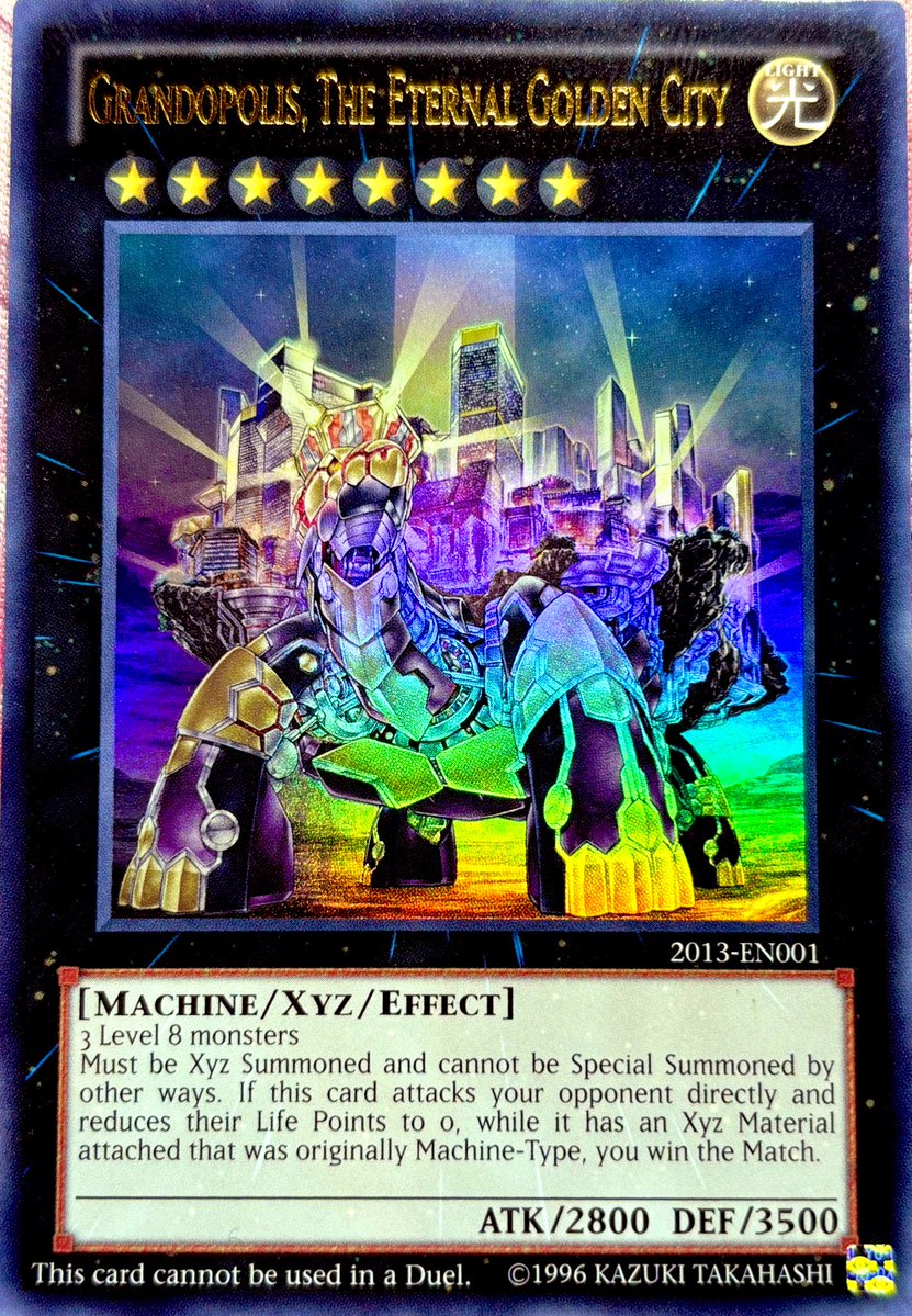 遊戯王 Grandopolis, The Eternal Golden City EN】【ウルトラ】GRANDOPOLIS, THE ETERNAL, GOLDEN CITY【状態A-】