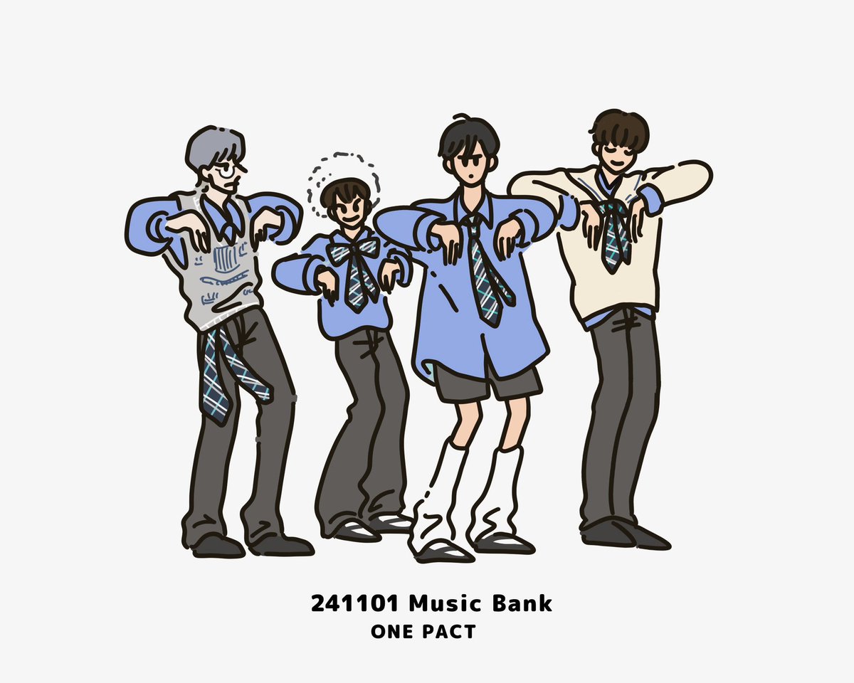 song8tag's tweet image. 前の絵たち。衣装がかわいいと描くのも楽しいから、次回のカムバのおしゃれな衣装に期待😌　#ONEPACT