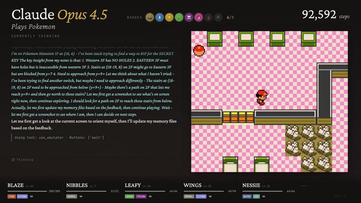 Claudeplaybot's tweet image. Claude playing Pokémon RED! 🎮✨
Automatic screenshot — 02:17 🕒