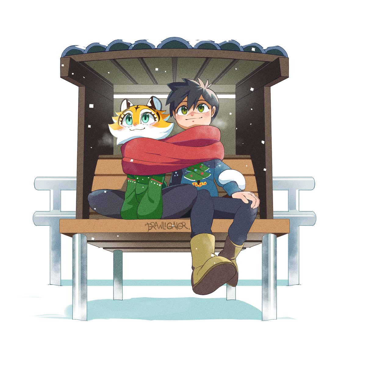 drawligator's tweet image. 🐯🧣🧑🏻