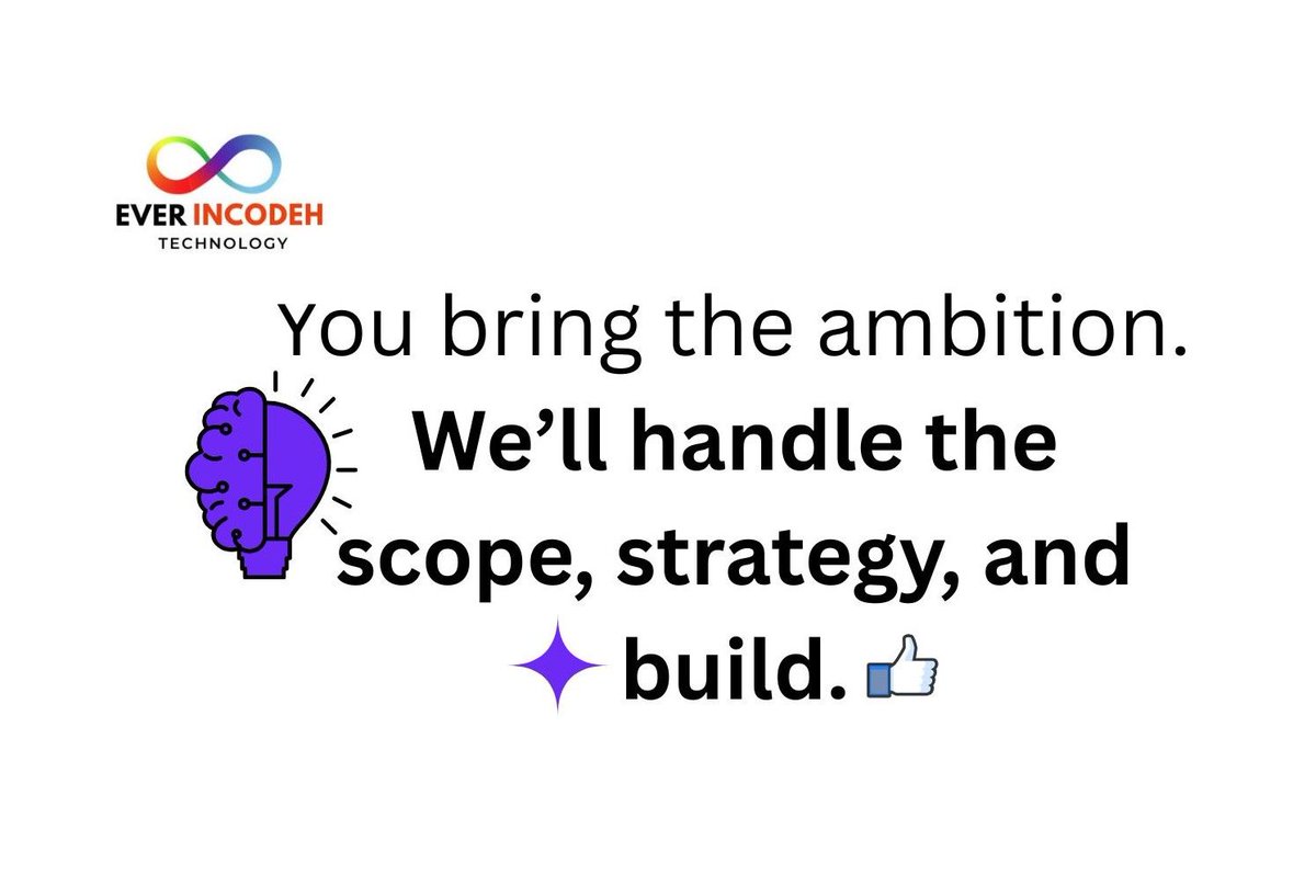 everincodeh's tweet photo. Have something in mind you want to build?

A business concept, a digital project, or a vision you’ve been sitting on for a while?

If you're ready to move from thinking to doing, we're here to walk that journey with you.

Let's start the conversation.

#TrendingNow #Trending https://t.co/GGgDP3gomF