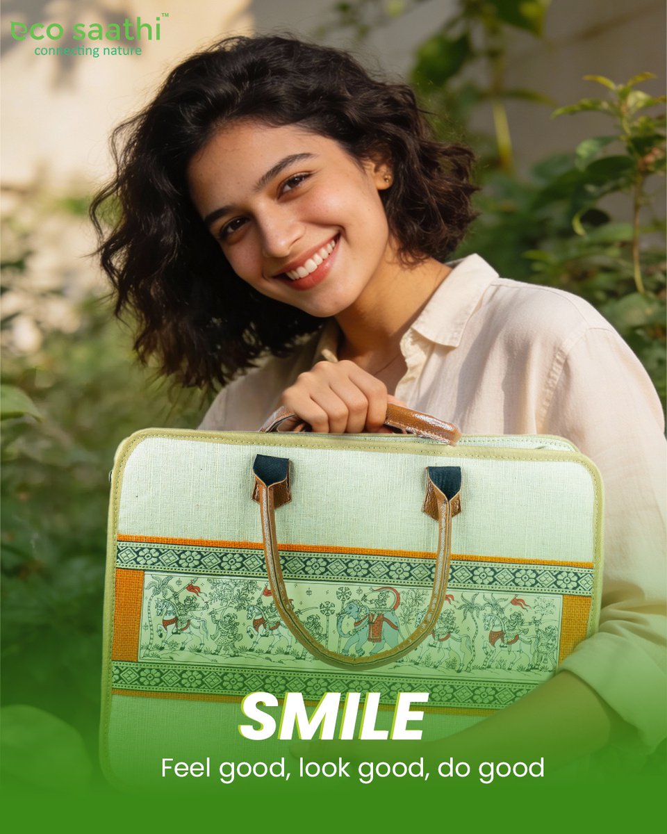 EcoSaathi's tweet photo. Switch to conscious choices. Sustain what truly matters. Smile knowing your actions today are shaping a greener, more responsible, and hopeful future for everyone. https://t.co/FkxhpcBhST