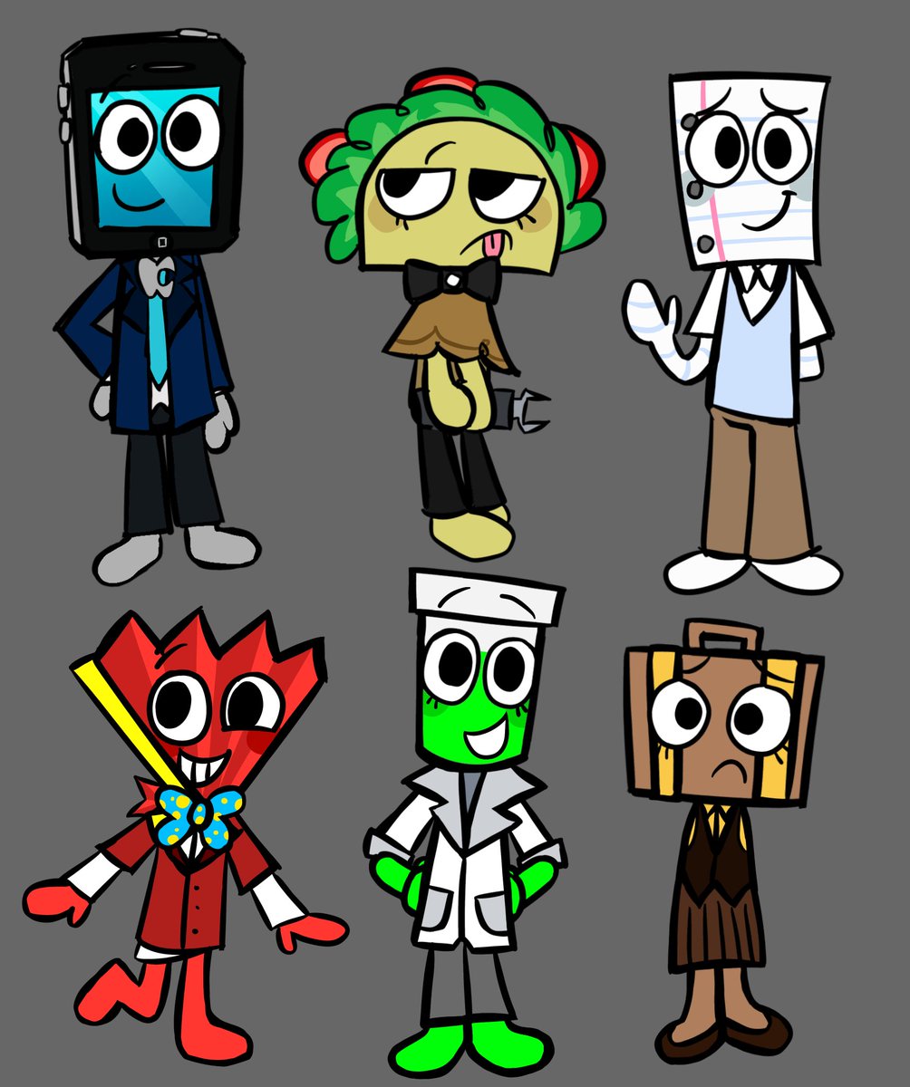 some of my dandys world #inanimateinsanity AU designs