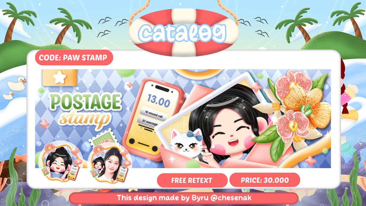 chesenak's tweet image. Help Rt or Like? Thank you 🩵

⋮ ⌗ ┆𝗢𝗣𝗘𝗡 𝗧𝗜𝗧𝗜𝗣𝗔𝗡 📬

Halo guys Byru sudah OPEN TITIPAN (OPTIP) untuk 3 katalog layout ini dari sekarang ❗

1. PAW STAMP 
2. KADOKU
3. CANDY LAND

harap cek TnC  &amp;amp; Format Optip nya di bawah yaa✨

#zonauang #zobaba #zonajajan