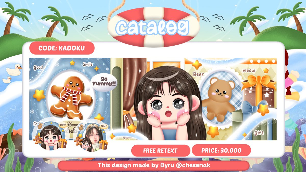 chesenak's tweet image. Help Rt or Like? Thank you 🩵

⋮ ⌗ ┆𝗢𝗣𝗘𝗡 𝗧𝗜𝗧𝗜𝗣𝗔𝗡 📬

Halo guys Byru sudah OPEN TITIPAN (OPTIP) untuk 3 katalog layout ini dari sekarang ❗

1. PAW STAMP 
2. KADOKU
3. CANDY LAND

harap cek TnC  &amp;amp; Format Optip nya di bawah yaa✨

#zonauang #zobaba #zonajajan