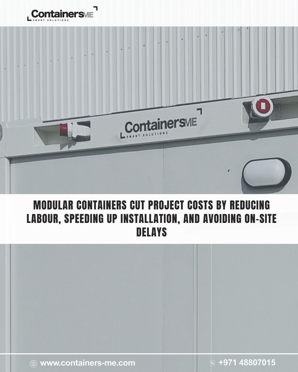 Containers_me's tweet image. 3 Ways Modular Containers Save You Money

Lower build costs, better energy efficiency, and reusable units that cut waste and demolition costs.

DM us to learn more.

#modularcontainers #costsaving #containersme #modularsolutions