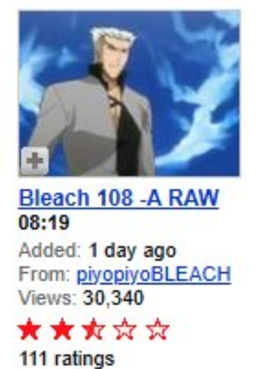 feverofbleach's tweet image. ain't no fucking way people were watching BOUNTS ARC  ON FUCKING YOUTUBE

how tf did it make it in the most viewed videos list
considering how atrocious the Bounts arc is

Bleach must have been massive back then, even by today's standard

(2.5 STARS IS TOO GENEROUS FOR THAT SHIT)