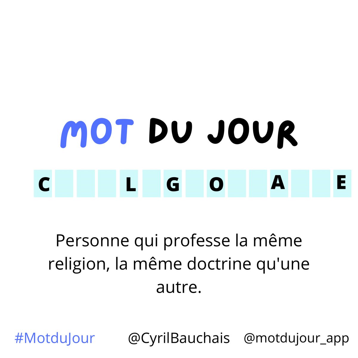 CyrilBauchais's tweet image. Bonjour👋🏻 
Depuis 2018, je propose chaque matin, en semaine, la définition d’un #motdujour, qu’il vous faut découvrir🧠

Si je vous❤️alors:👏🏼

💪🏼Aujourd’hui, force : 3️⃣😱

Bonne chance🍀

🚨PARTAGEZ ce post pour inviter vos #amis à jouer aussi 🙏🏻
(Règles thread👇)