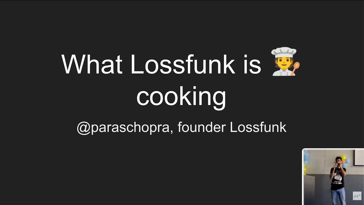 lossfunk's tweet image. We just published a 30 min talk on what research projects are going on at Lossfunk

Watch below 👇