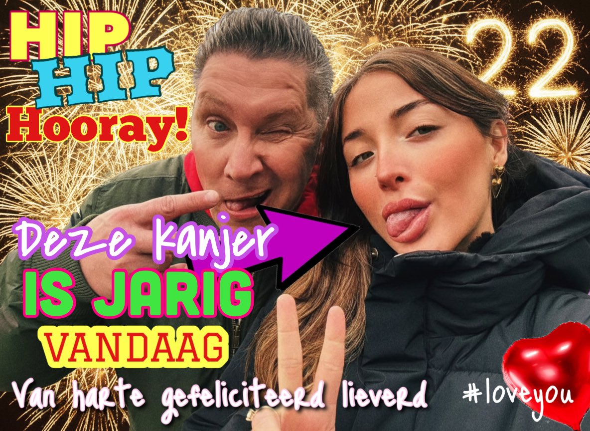 Edwardvdeh's tweet image. Dochterlief alweer 22 vandaag 🥳 Van harte gefeliciteerd lieverd 🥂
#HappyBirthday #partytime #ly