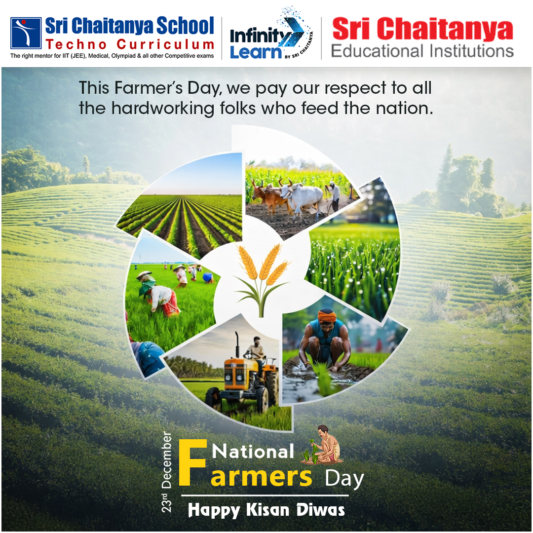 sri_schools's tweet image. Saluting the hands that nourish our nation and shape our future. 🌾
Happy Farmer’s Day to the true backbone of India.
#FarmersDay #SalutingOurFarmers #BackboneOfIndia #NationBuilders #IndianFarmers #SriChaitanya #education #TransformingYourDreamsIntoReality