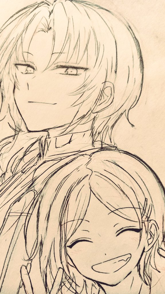 顔絵 昔描いてたやつを仕上げるシリーズ。れ〜ぴの顔面まわり修正。