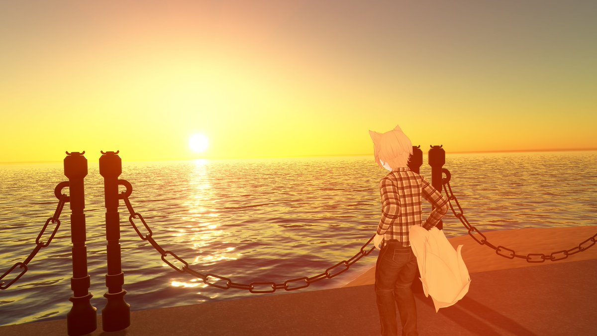 BroadshoreonX's tweet image. Lonely Sunset
By @VR_Stephen 

I don't know where to start. It has a story, and it's a rather heartbreaking story. Of losing someone close to you. It brought some emotions to this old wolf.
#VRChat #VRChat_world紹介 #VRChatPhotos #VRChatPhotography #Heartbreaking
