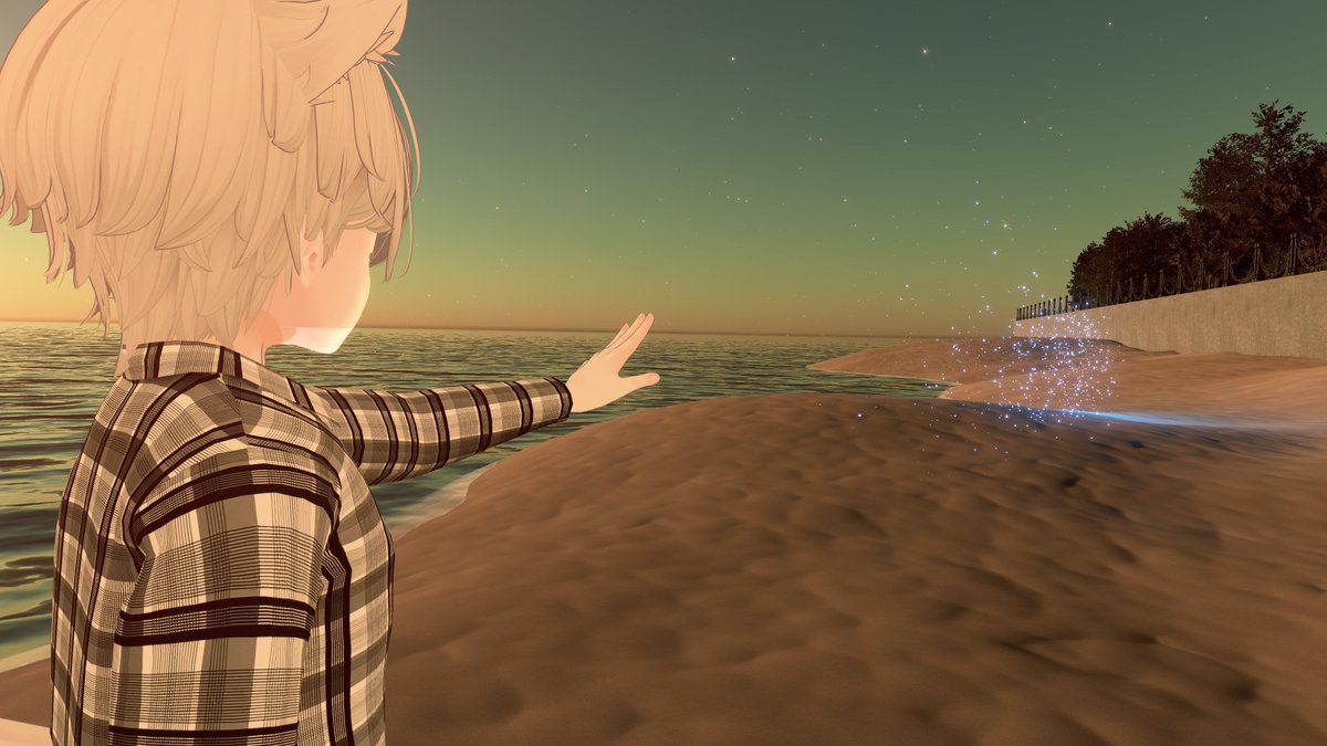 BroadshoreonX's tweet image. Lonely Sunset
By @VR_Stephen 

I don't know where to start. It has a story, and it's a rather heartbreaking story. Of losing someone close to you. It brought some emotions to this old wolf.
#VRChat #VRChat_world紹介 #VRChatPhotos #VRChatPhotography #Heartbreaking