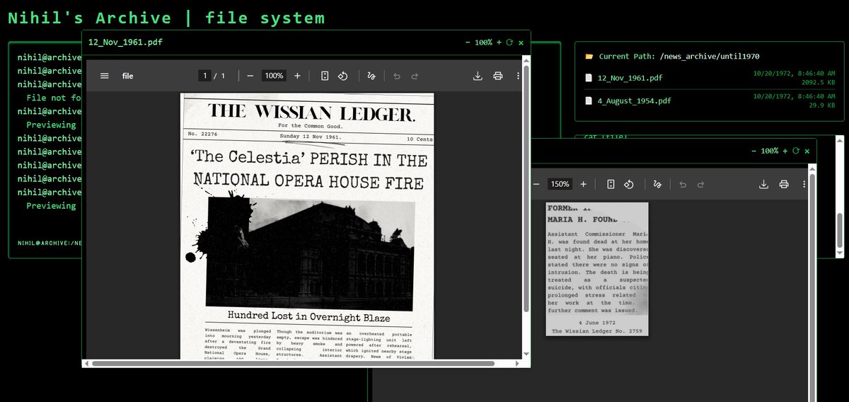 ช่วงนี้เรากำลังทยอยนำหนังสือพิมพ์ หรือภาพถ่ายที่เคยเก็บเป็นคลังไว้มีทั้งช่วงก่อนปี 70 จนถึงปัจจุบัน (79) มาอัพโหลดให้สหายนักสืบอ่านกันค่ะ...

ขณะเดียวกันก็พยายามทำให้ตนเองเลิกกลัวการอัดเสียงไปด้วยเพื่อที่จะได้ทำตามสัญญาก่อนปีใหม่ค่ะ

#VtuberTH