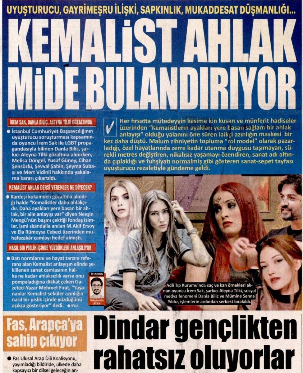 Akit bokuna bak, 22 yıldır islamcıların yönettiği ülkedeki çürümenin faturasını Kemalizm'e kesiyor. Millet pudra şekerinin ne olduğunu sizden öğrendi Aq