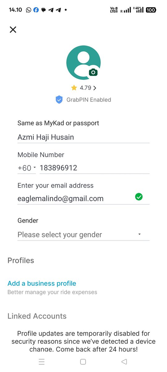 welyazmi's tweet photo. @GrabMY saya buat topup ke akaun saya, wallet tidak.masuk.
Email: eaglemalindo@gmail.com https://t.co/gzyPyTKHU0