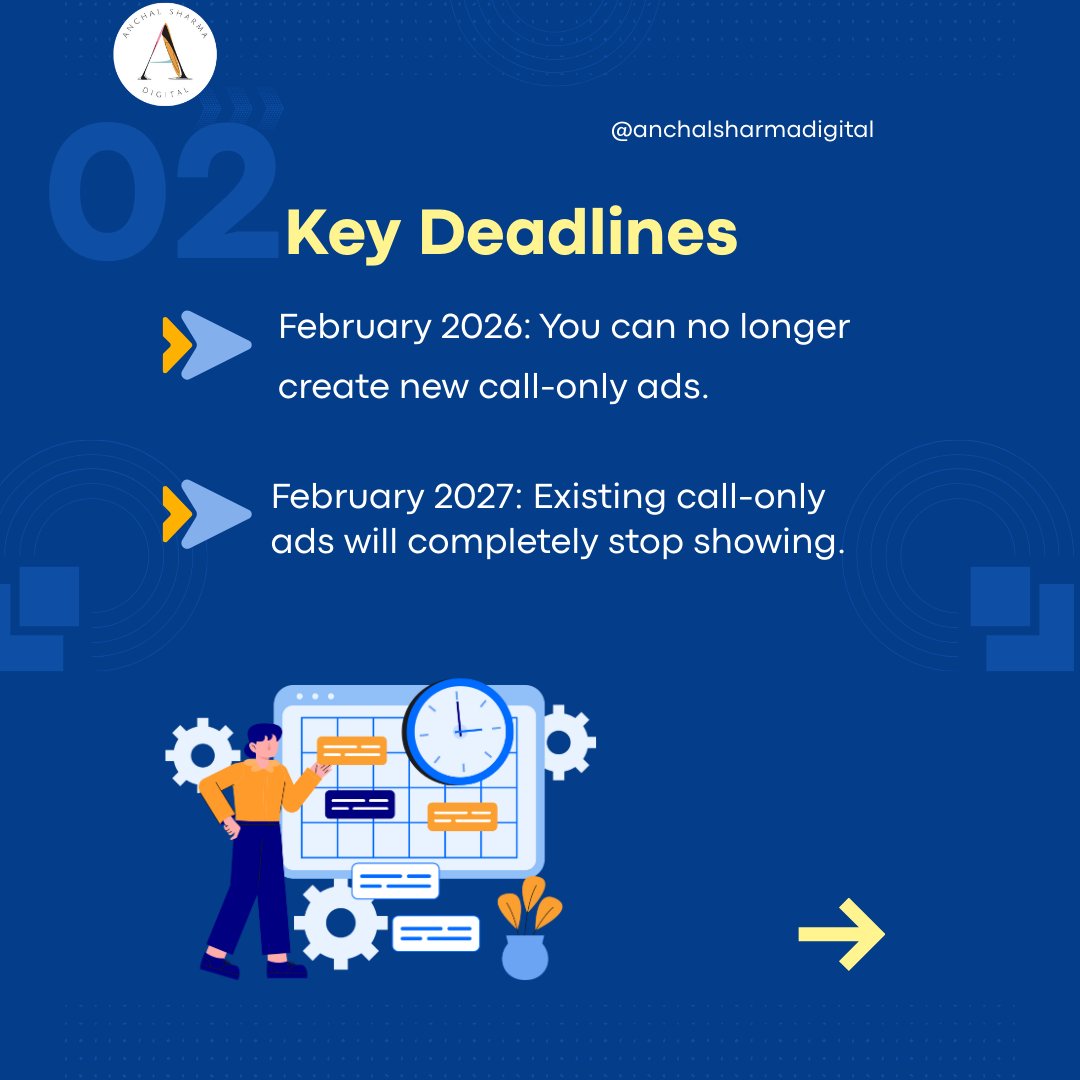 anchal_digital's tweet photo. Call-only ads are going away!
#googleads #advertising #digitalmarketing https://t.co/7zVsDGbGKT