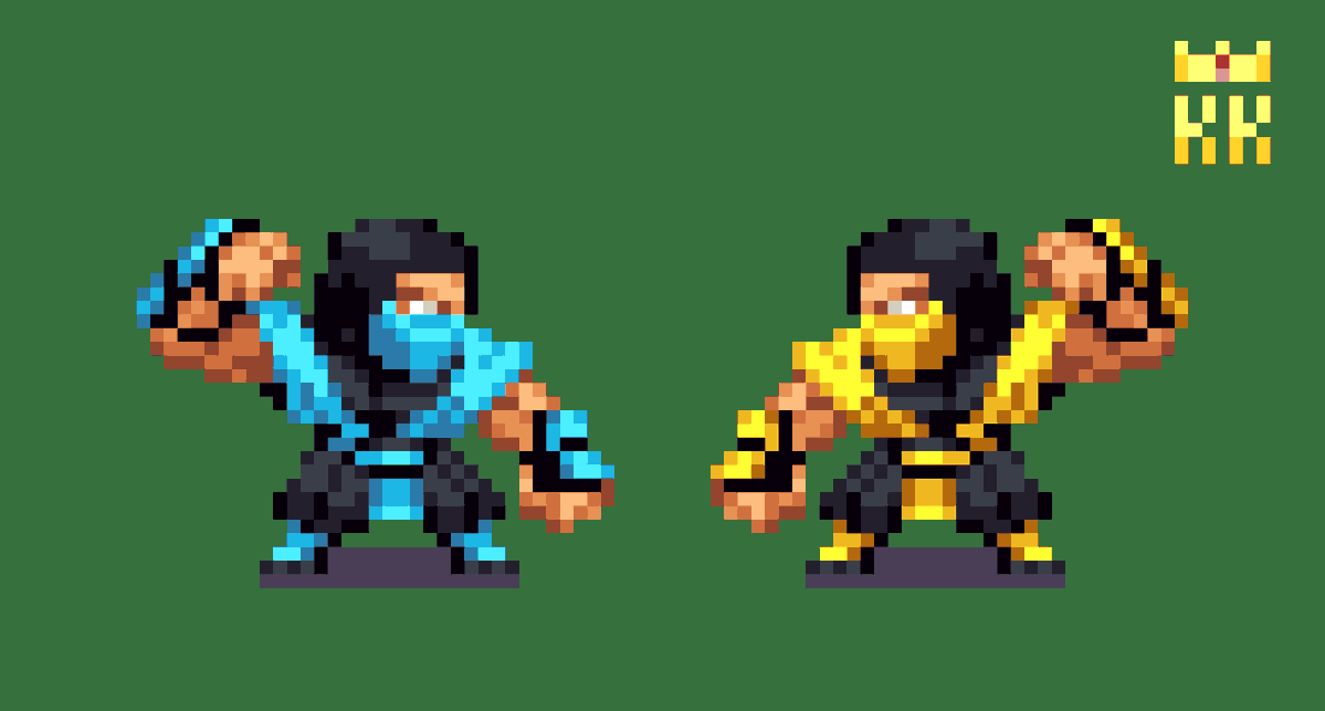 ninja on ninja crime #pixelart #ドット絵