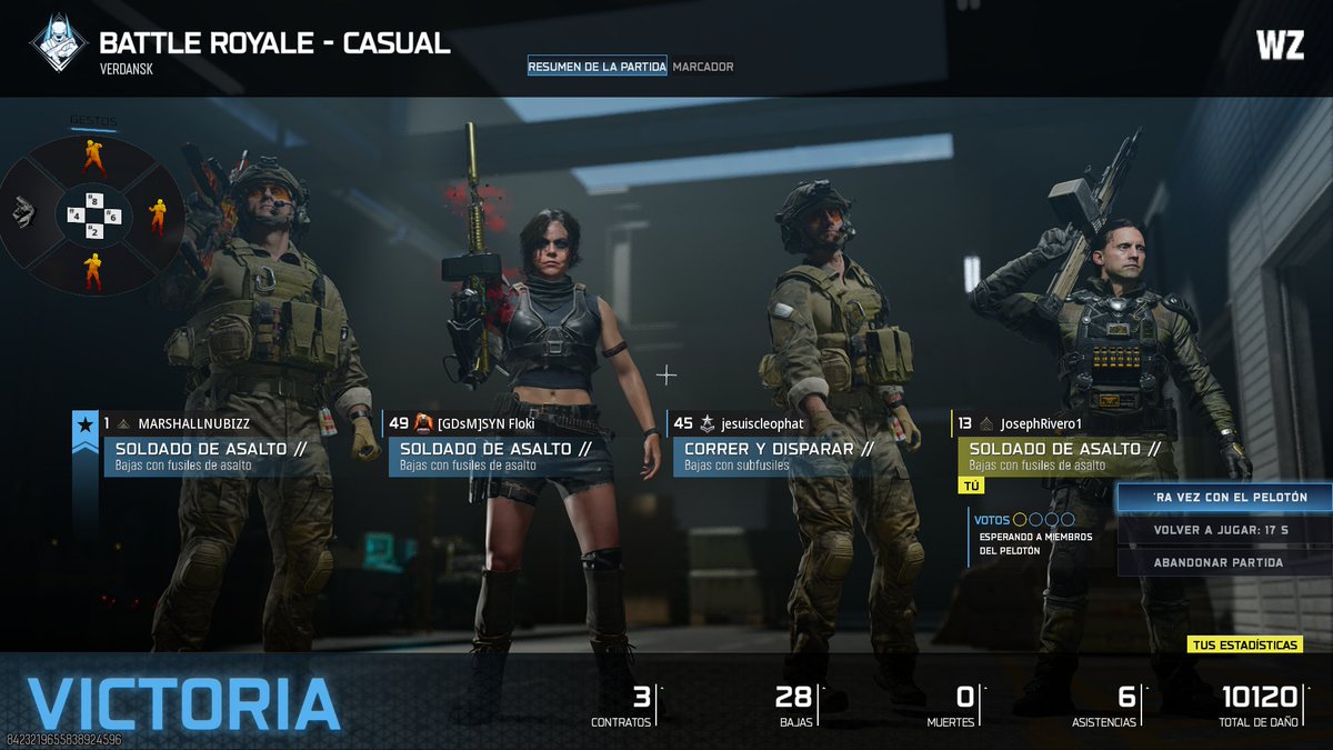 Nada mal para mi primer partida de regreso 😈