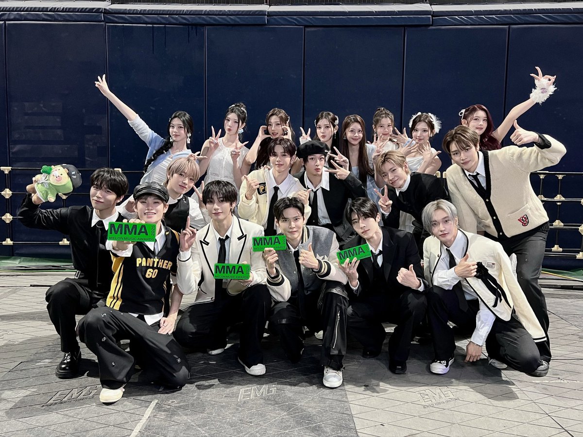 Jeonxgian's tweet image. 십이월, 𝟮𝟱. Cherished 𝗠𝗠𝗔 moment with RIIZE &amp;amp; NCT WISH sunbaenim.