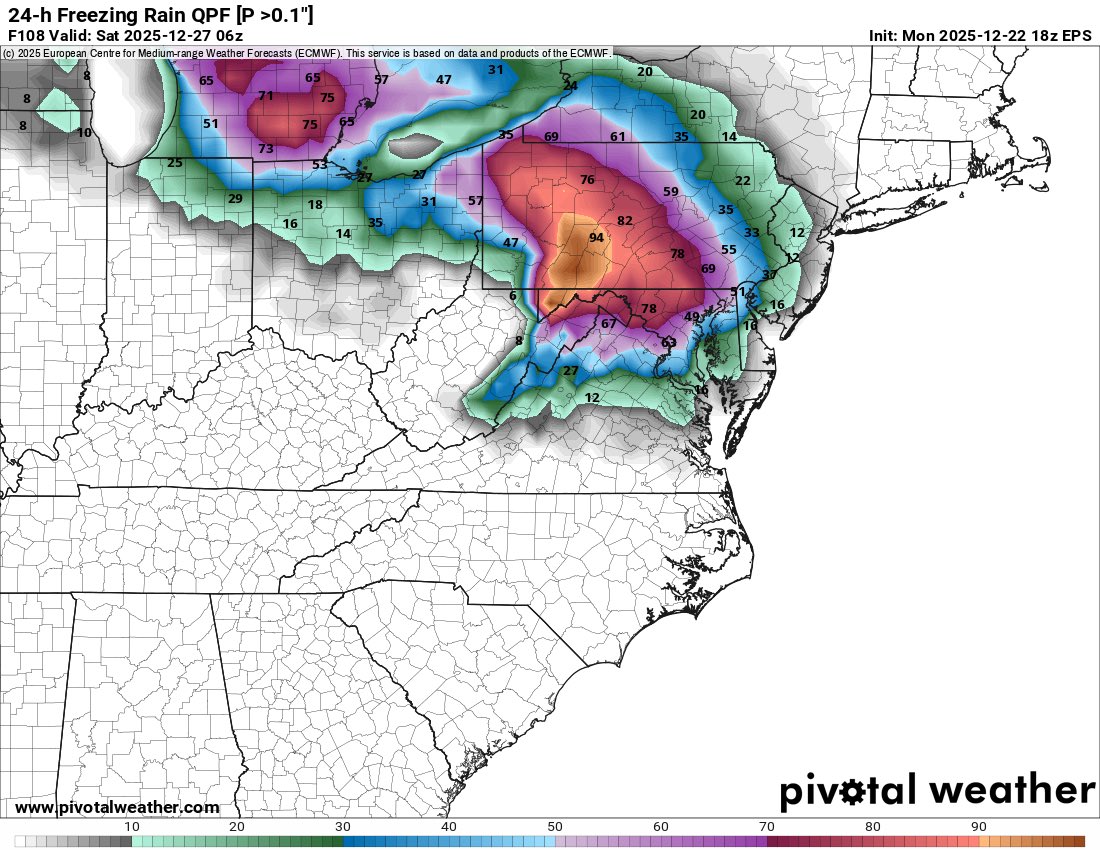 Trey_KDKAWx's tweet image. We are closely monitoring Friday for an increasing chance of a freezing rain event in parts of our area. Greatest chances in NW to Central PA where low level cold air will have a harder time vacating. Models trending toward a stronger high over Quebec/Ontario which…#pawx