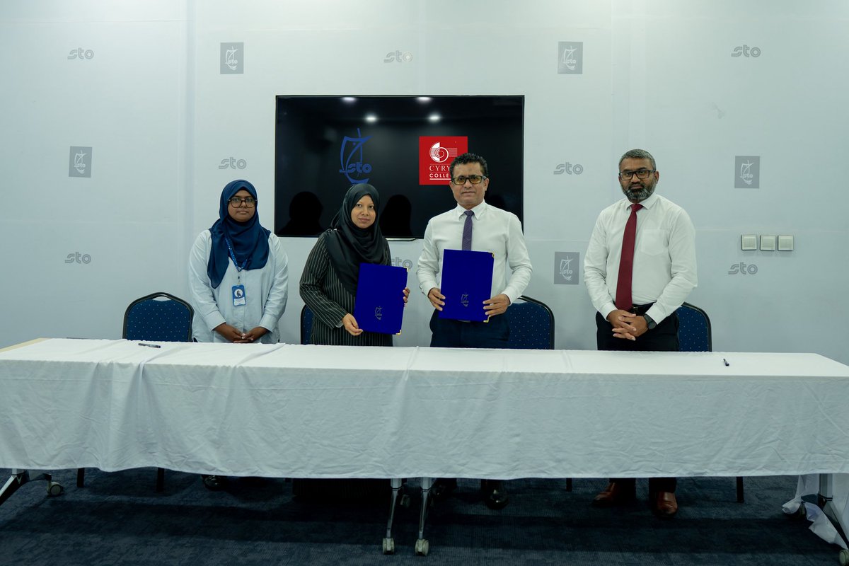 stoplc's tweet photo. STO and Cyryx College formalized a Memorandum of Understanding (MoU) to strengthen industry academia collaboration through internship opportunities, exposure trips, industrial visits, and joint projects creating meaningful learning and professional development pathways for students.