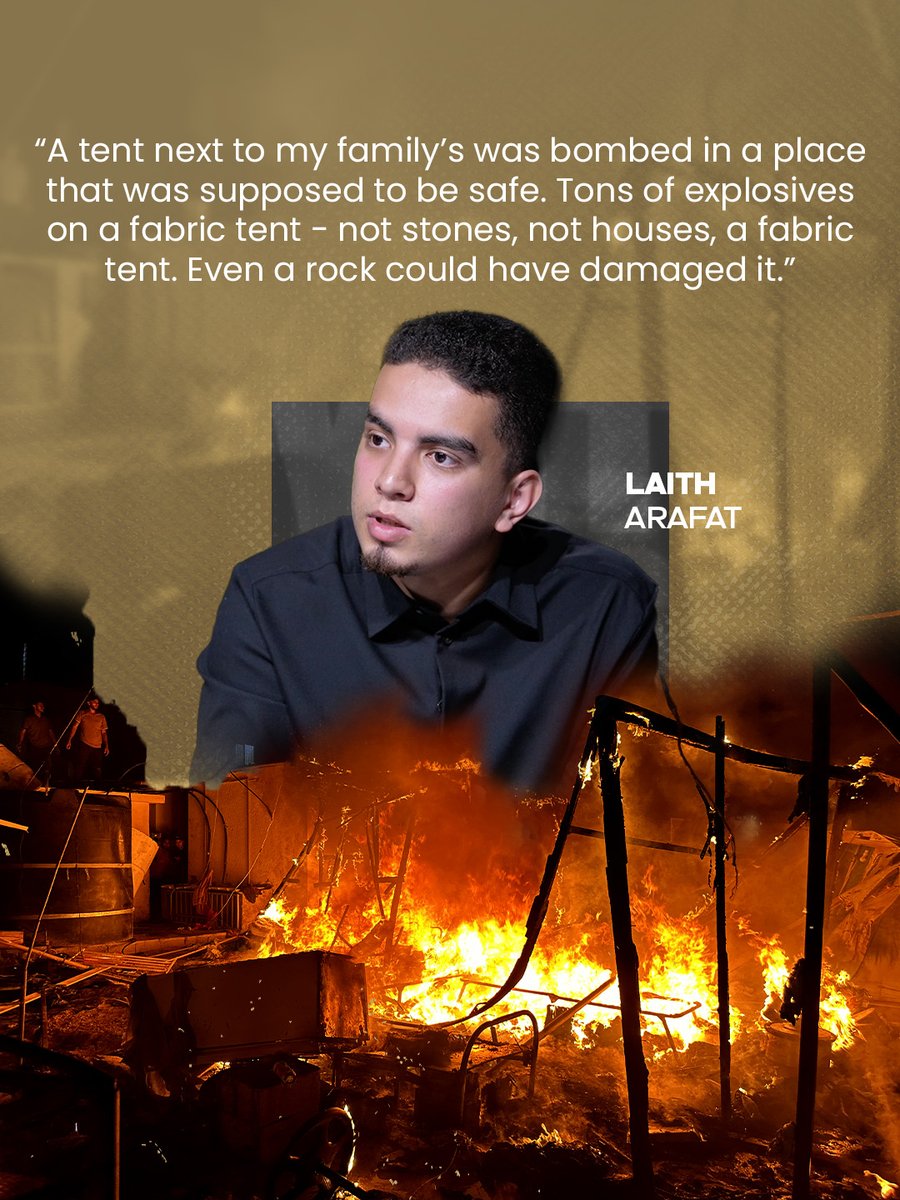 WitnessEye_Ch's tweet image. TENTS in Gaza:
Fragile shelters standing in for stolen homes, where displacement becomes permanent and survival unfolds under canvas.