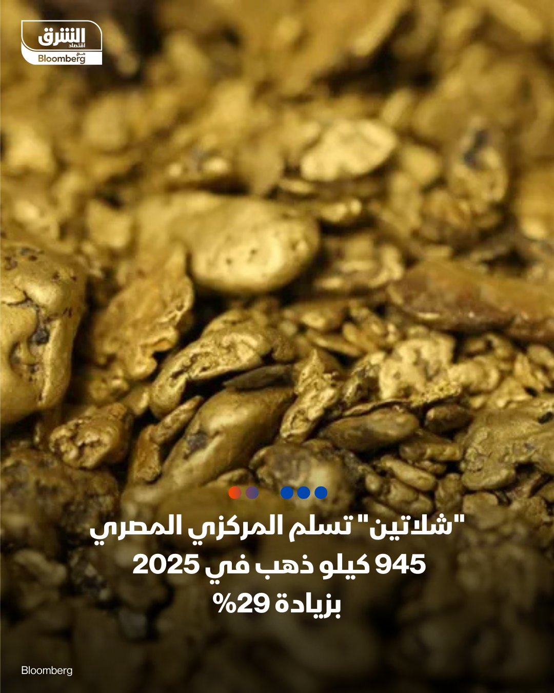 "شلاتين" تسلم "المركزي" المصري 945 كيلو ذهب في 2025 بزيادة 29%. رفعت شركة شلاتين للثروة المعدنية كميات الذهب المسلمة للبنك المركزي المصري خلال 2025 بنسبة 29.45% على أساس سنوي إلى 945 كيلو غراماً، بحسب مسؤول حكومي تحدث لـ"الشرق". المسؤول عزا هذه الارتفاع إلى تزايد عمليات التنقيب من جانب الشركات والأفراد العاملين في مجال التنقيب والبحث في نطاق عمل الشركة مع زيادة أسعار الذهب بصورة ملحوظة في 2025. وأضاف أن الشركة تستهدف زيادة كميات الذهب المنتجة خلال الفترة السنوات المقبلة مع خططها الحالية لإنتاج الذهب بنفسها في بعض المواقع المميزة التابعة لها فى الصحراء الشرقية 
