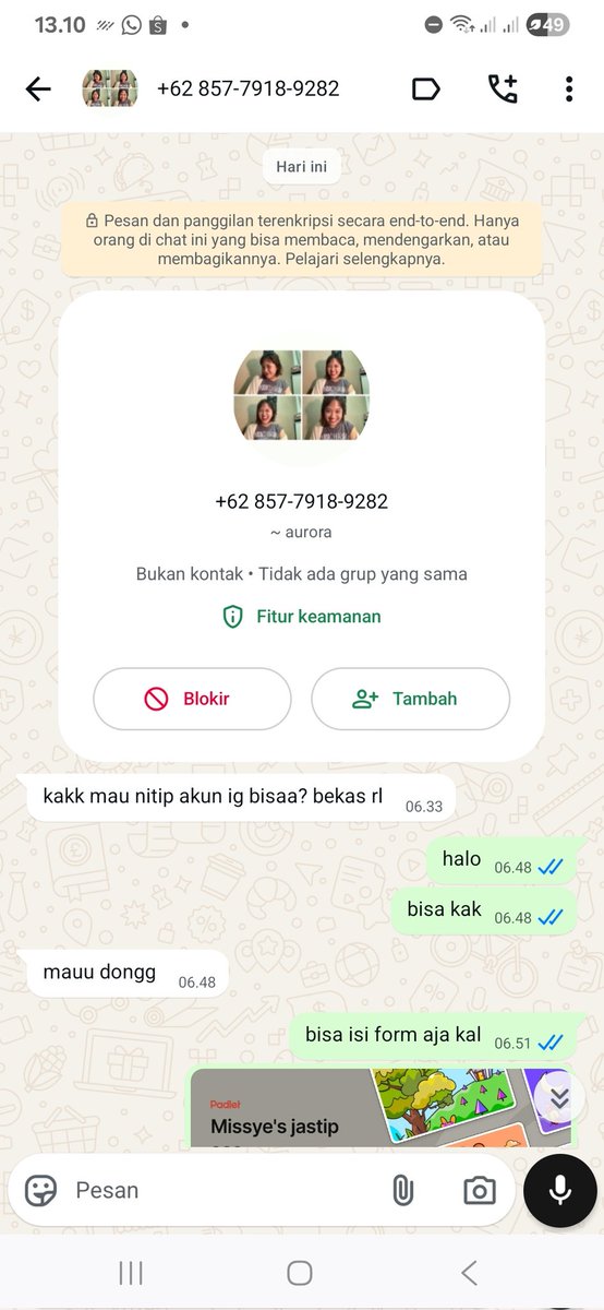 ilysomore's tweet image. 𝗛𝗘𝗟𝗣 𝗥𝗧 𝗢𝗪𝗡𝗘𝗥 𝗛𝗔𝗖𝗞𝗕𝗔𝗖𝗞 𝗔𝗖𝗖 𝗜𝗚

+62 857-7918-9282
085779189282

kali ini dia kayak meyakinkan banget. verif kode dan ganti email cust juga bisaa.. #zonauang #zonaba maaf berantakan